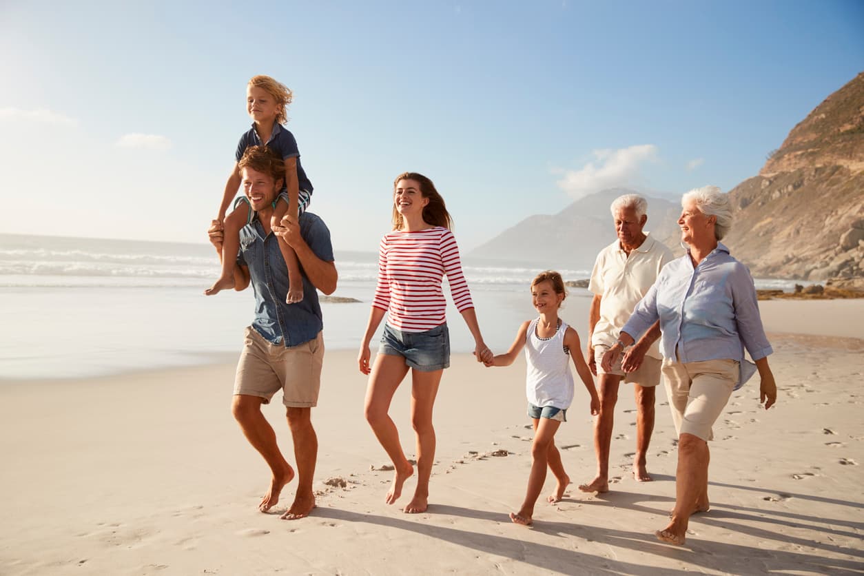 Happy family with life insurance protection